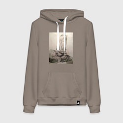 Женская толстовка-худи Мудрая волчица Холо