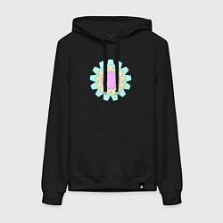 Женская толстовка-худи Круговые фигуры