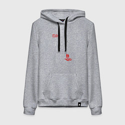 Толстовка-худи хлопковая женская Depeche Mode - Dave memento mori frontman, цвет: меланж