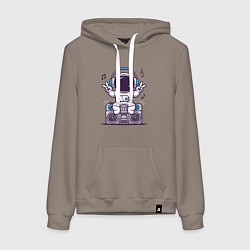 Женская толстовка-худи Music spaceman