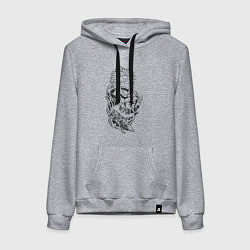 Толстовка-худи хлопковая женская Магическая битва Сукуна Юджи, цвет: меланж