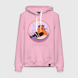 Женская толстовка-худи Птица Удод с ирокезом