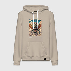 Женская толстовка-худи Крайне причудливый монстр