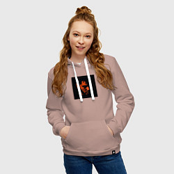 Толстовка-худи хлопковая женская The Weeknd Trilogy, цвет: пыльно-розовый — фото 2