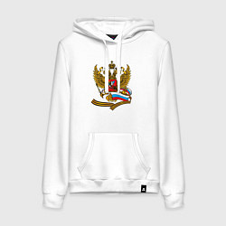 Женская толстовка-худи Двуглавый орел, флаг России и георгиевская лента