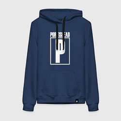 Толстовка-худи хлопковая женская Portishead, цвет: тёмно-синий
