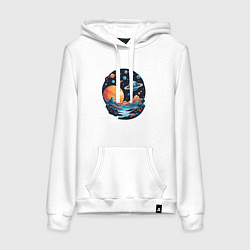 Женская толстовка-худи Далеко в космосе планеты