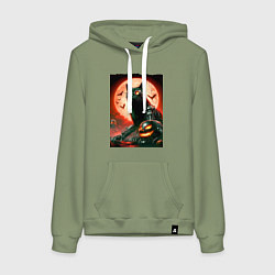 Женская толстовка-худи Стимпанк кот в очках - нейроарт