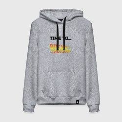 Женская толстовка-худи Time to back to the future