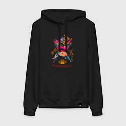 Толстовка-худи хлопковая женская One Piece Chopper Tony Tony, цвет: черный