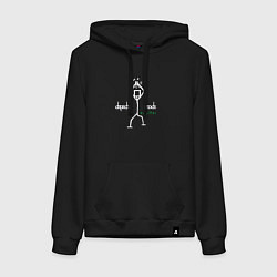 Толстовка-худи хлопковая женская Depeche Mode - Exciter merch, цвет: черный