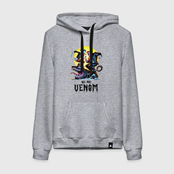 Женская толстовка-худи Два Дональда на Веноме - мем