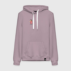 Толстовка-худи хлопковая женская Лило не трогала, цвет: сиреневый