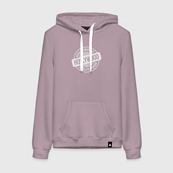 Толстовка-худи хлопковая женская Hollywood, цвет: сиреневый