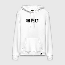 Женская толстовка-худи Civilization - game