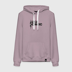 Толстовка-худи хлопковая женская Стиль Луки Дончича, цвет: сиреневый