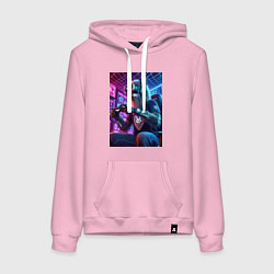 Женская толстовка-худи Крутой волчара - киберспорт