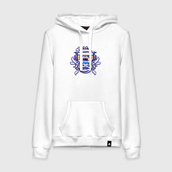 Толстовка-худи хлопковая женская Маленький геймер, цвет: белый