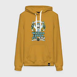 Женская толстовка-худи Рик - вубба лубба даб ром