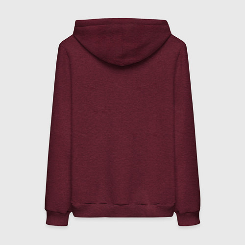 Женская толстовка-худи Basketball Denver / Меланж-бордовый – фото 2