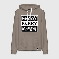 Женская толстовка-худи Наслаждаться каждым моментом