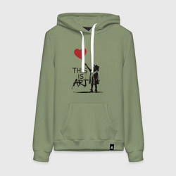 Женская толстовка-худи Это искусство