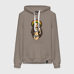 Женская толстовка-худи Smile jamaica girl