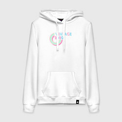 Толстовка-худи хлопковая женская Винтаж 2020, цвет: белый