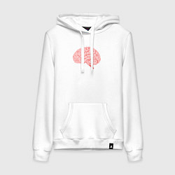 Женская толстовка-худи Мозг иллюстрация