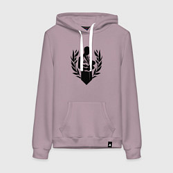 Толстовка-худи хлопковая женская Врач с младенцем в руках, цвет: сиреневый