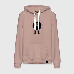 Женская толстовка-худи Нейт Диас в черной краске