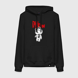 Толстовка-худи хлопковая женская Дандадан - манеки неко, цвет: черный