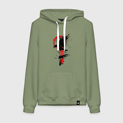 Женская толстовка-худи Ворон