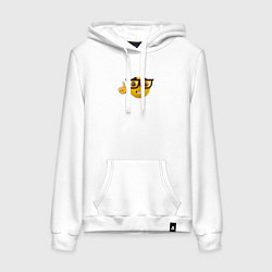 Женская толстовка-худи Смайл-ботан