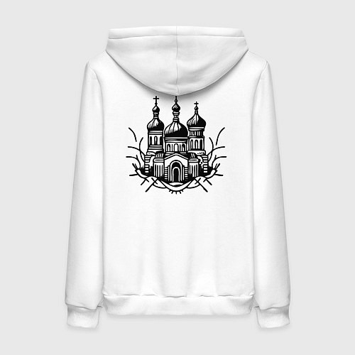 Женская толстовка-худи Купола / Белый – фото 2