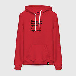 Женская толстовка-худи Не переношу всех санта-клаусов