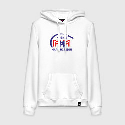 Женская толстовка-худи Миссия на Марс Маска