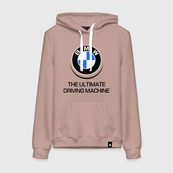 Женская толстовка-худи BMW Driving Machine