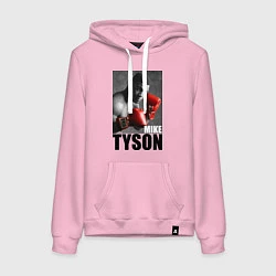 Толстовка-худи хлопковая женская Mike Tyson, цвет: светло-розовый