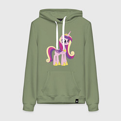 Толстовка-худи хлопковая женская Принцесса Каденс, цвет: авокадо