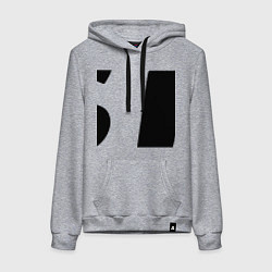 Толстовка-худи хлопковая женская Nismo, цвет: меланж