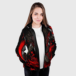 Куртка с капюшоном женская Bloodseeker Rage, цвет: 3D-черный — фото 2