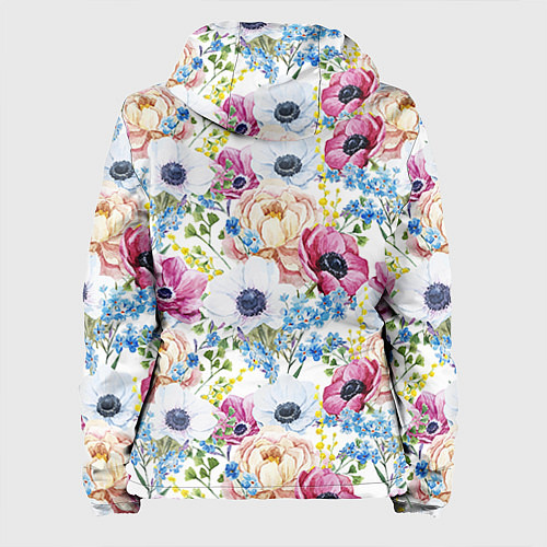 Женская куртка Цветы и бабочки 10 / 3D-Белый – фото 2