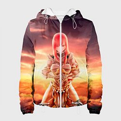 Куртка с капюшоном женская Fairy Tail, цвет: 3D-белый