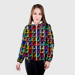 Куртка с капюшоном женская The Beatles: pop-art, цвет: 3D-белый — фото 2
