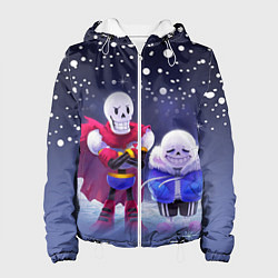 Куртка с капюшоном женская Sans & Papyrus, цвет: 3D-белый