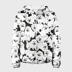 Куртка с капюшоном женская Undertale Annoying dog, цвет: 3D-белый