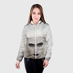 Куртка с капюшоном женская Die Antwoord: Black Eyes, цвет: 3D-белый — фото 2