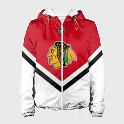 Куртка с капюшоном женская NHL: Chicago Blackhawks, цвет: 3D-белый
