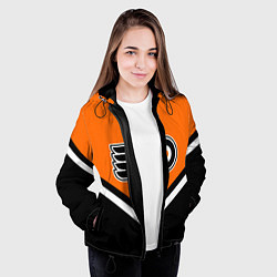 Куртка с капюшоном женская NHL: Philadelphia Flyers, цвет: 3D-черный — фото 2